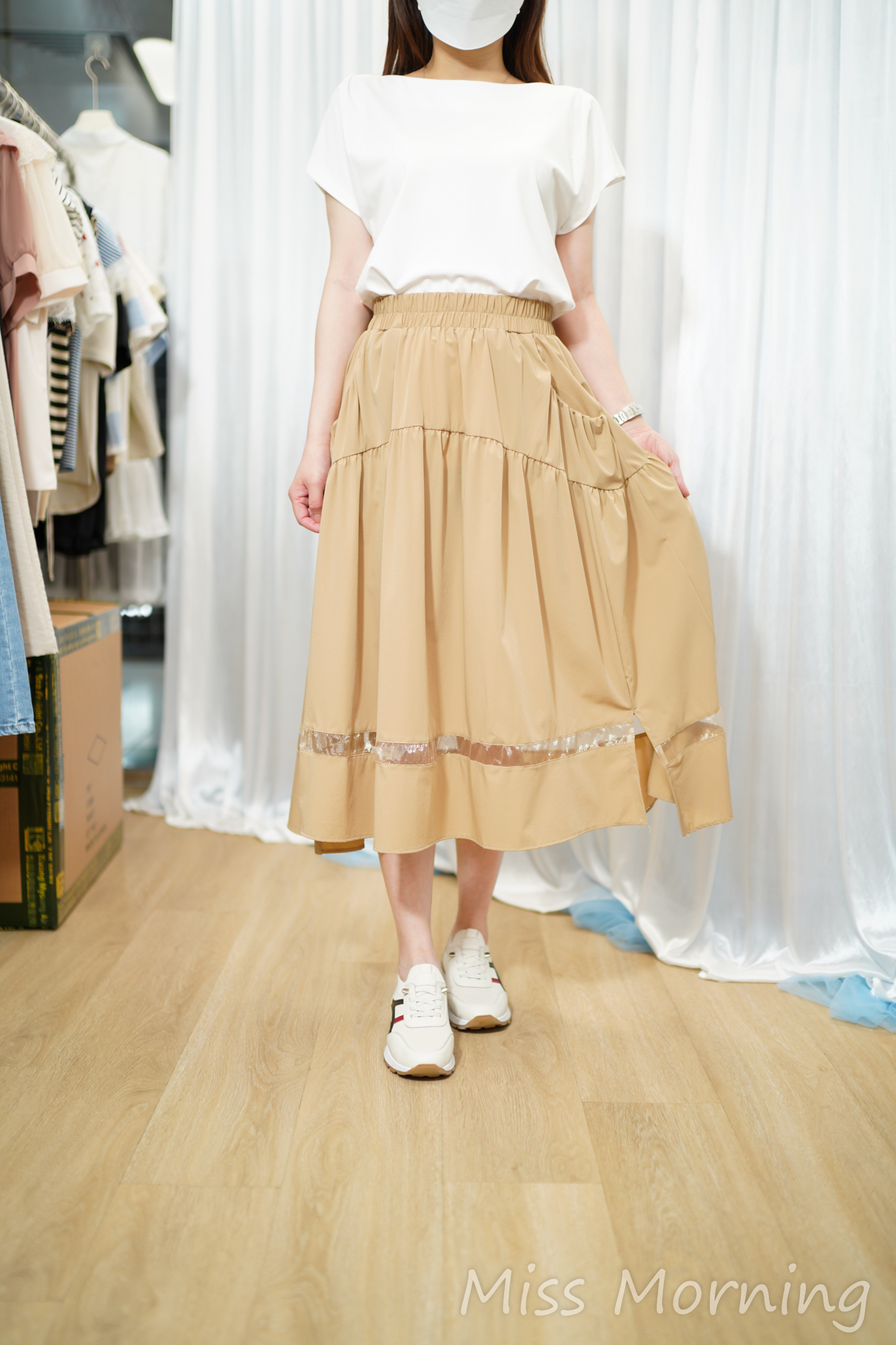 顯瘦免燙裙(34133)