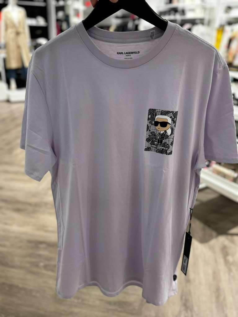 YL025 Karl Lagerfeld 老佛爺細LOGO男裝TEE