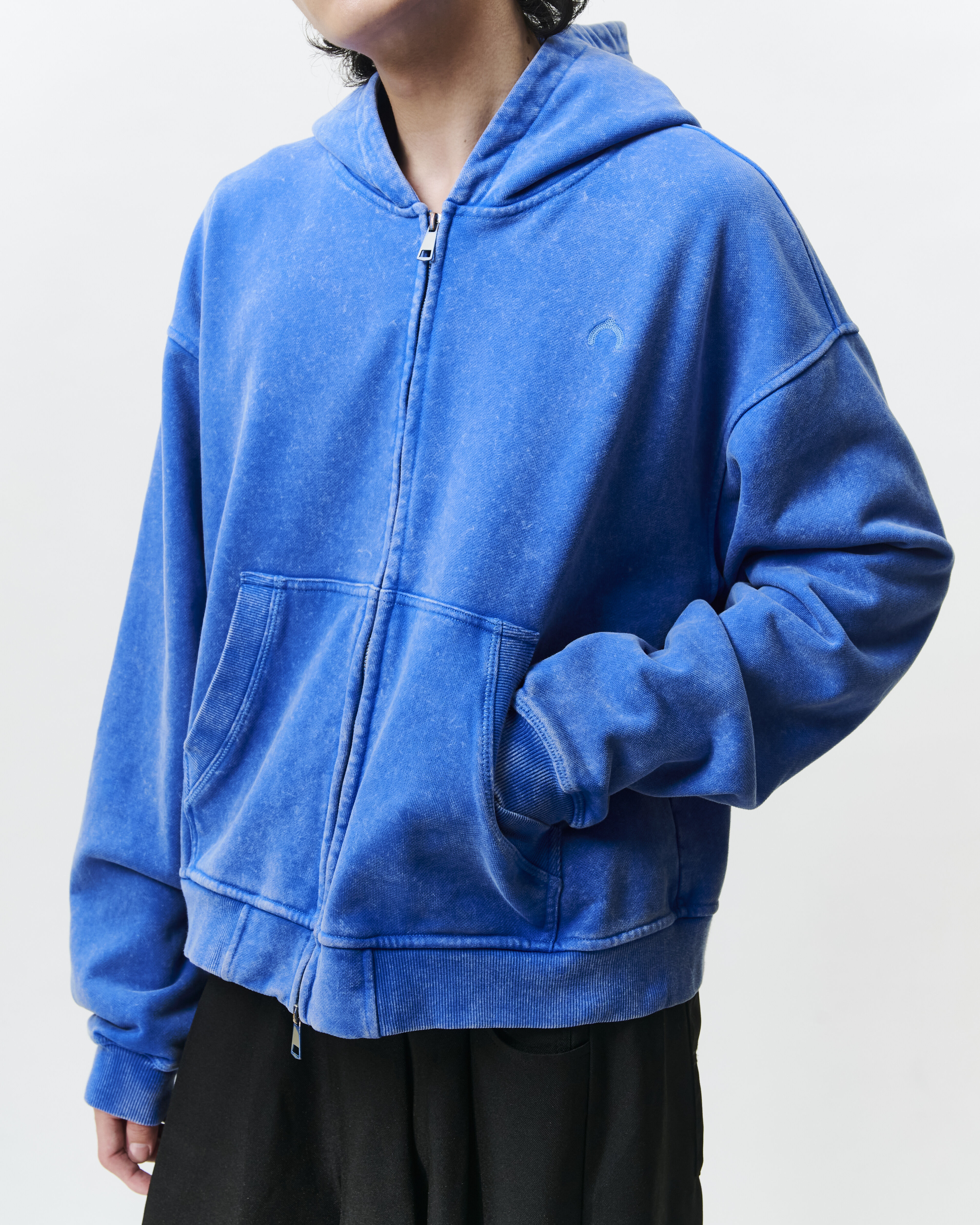WTNC 水洗拉鏈衛衣外套