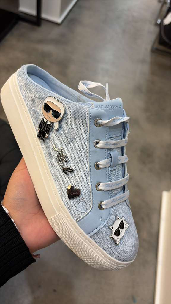 YL054 Karl Lagerfeld 滿版LOGO懶人鞋