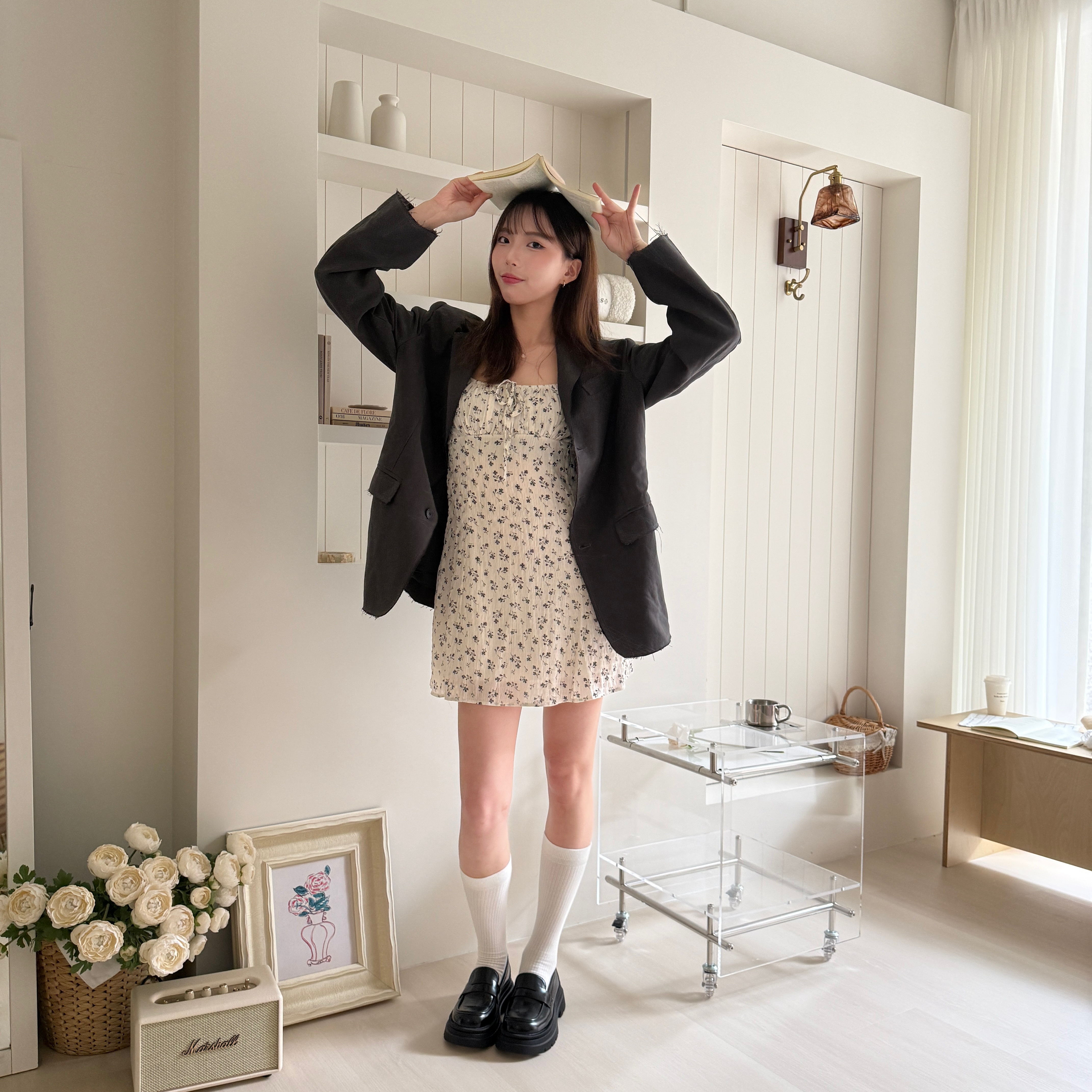 28139 韓系不修邊翻領西外（Ｓ）