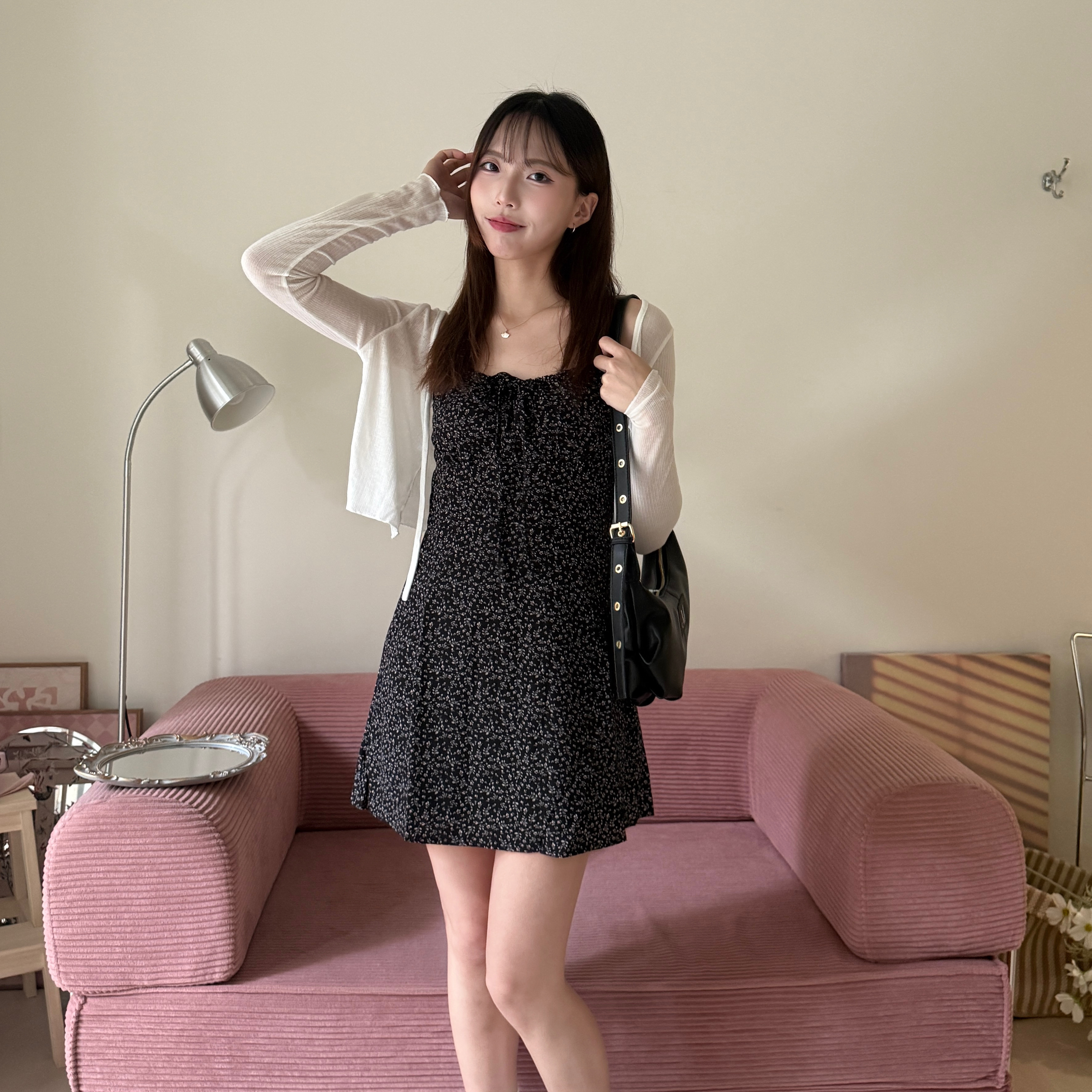 5937 微透綁帶針織小外套（Ｒ）