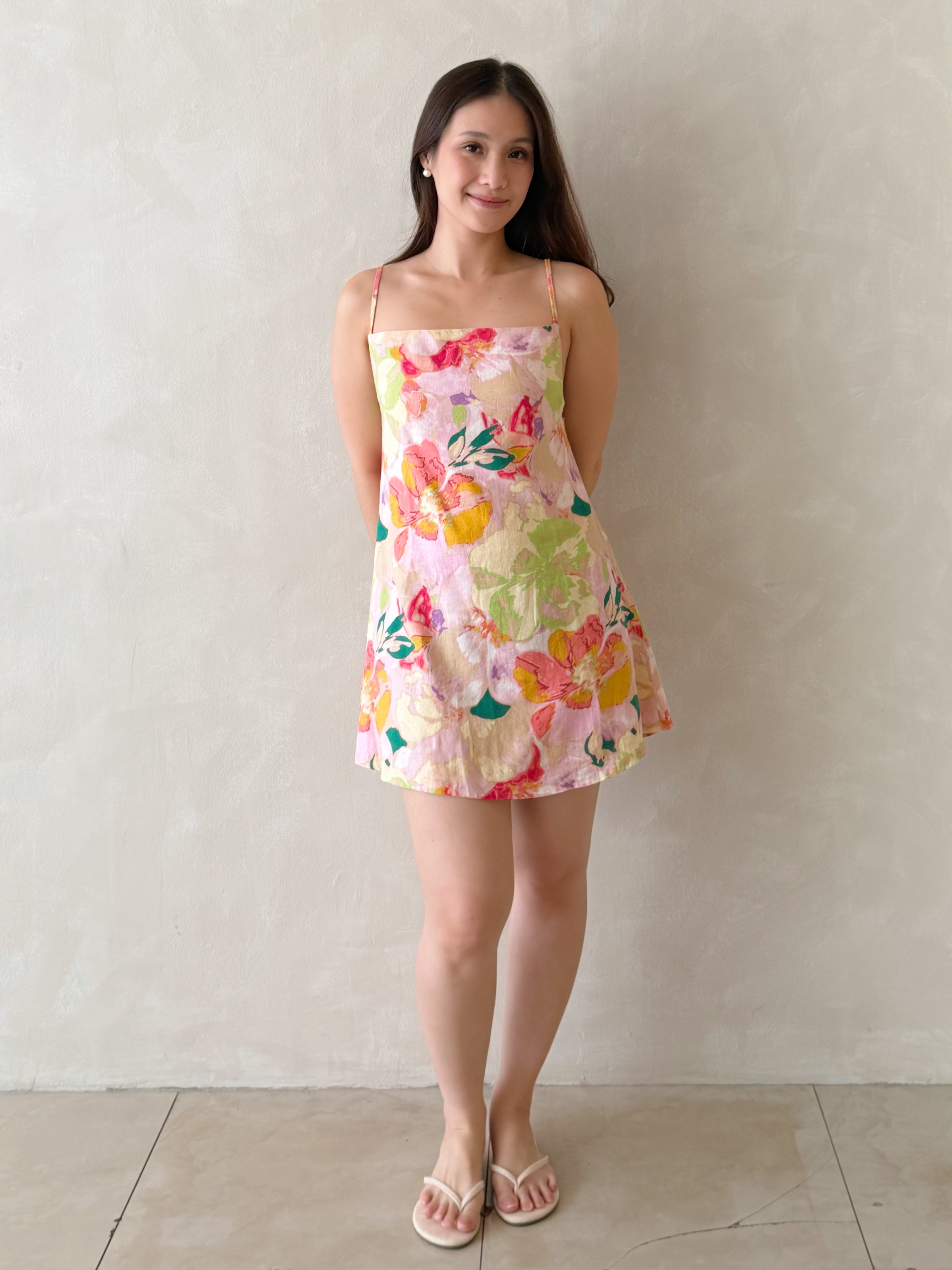Koa Floral Linen Dress (Pre-Order)