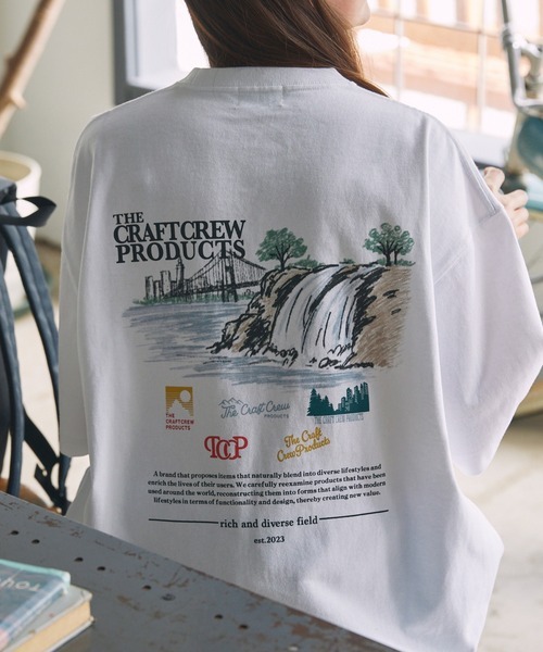 ｜日系選物｜TCCP 水墨山景 抗菌 短TEE