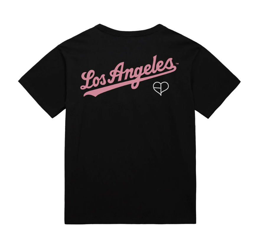 C2 M&N X BLACKPINK DODGERS TEE - BLACK