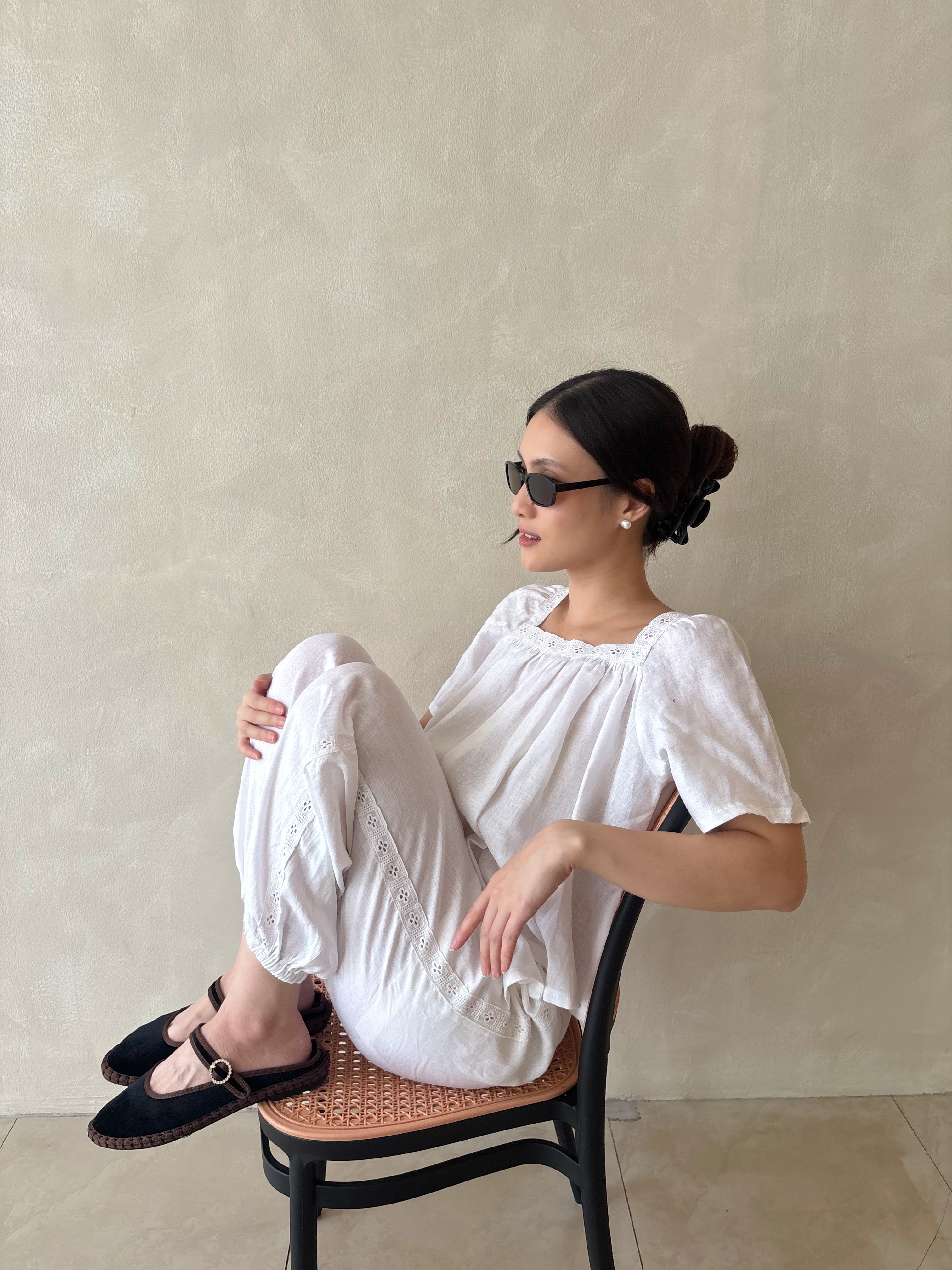 Carly Pure Linen Bloomer Pants