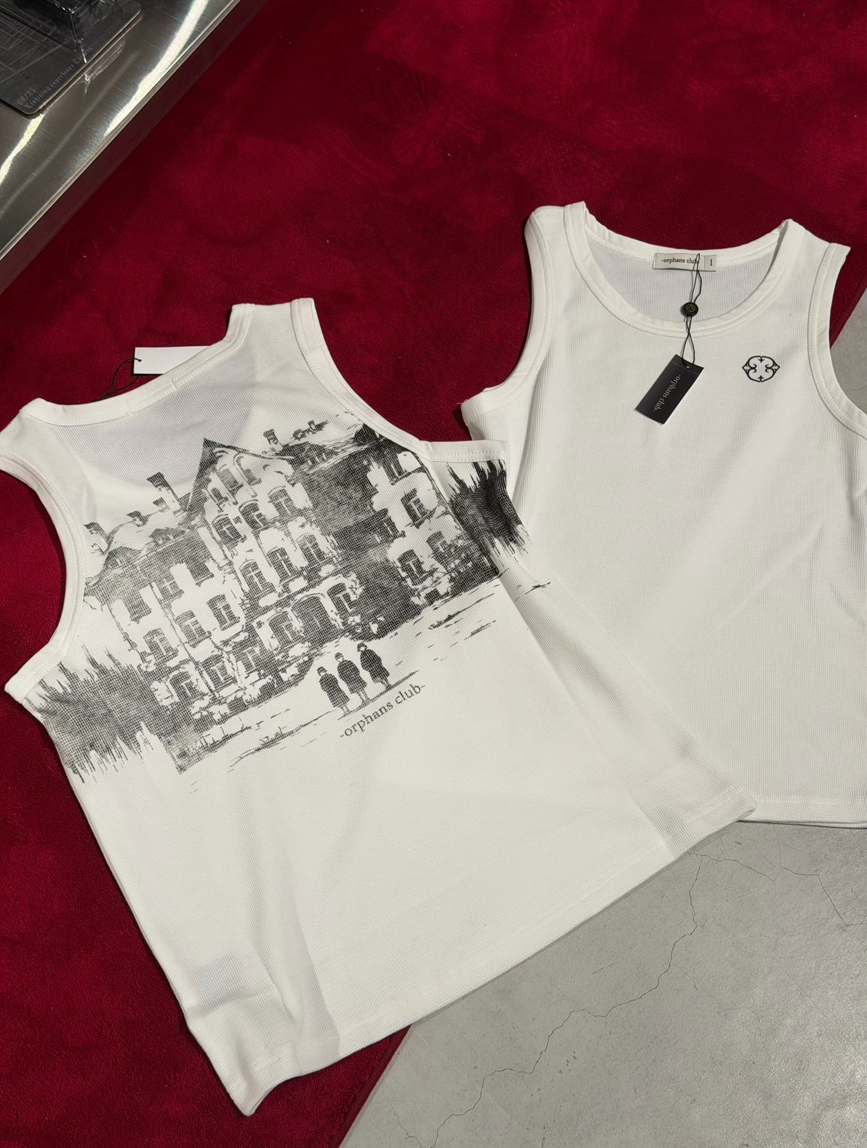 Orphans waffle tank top