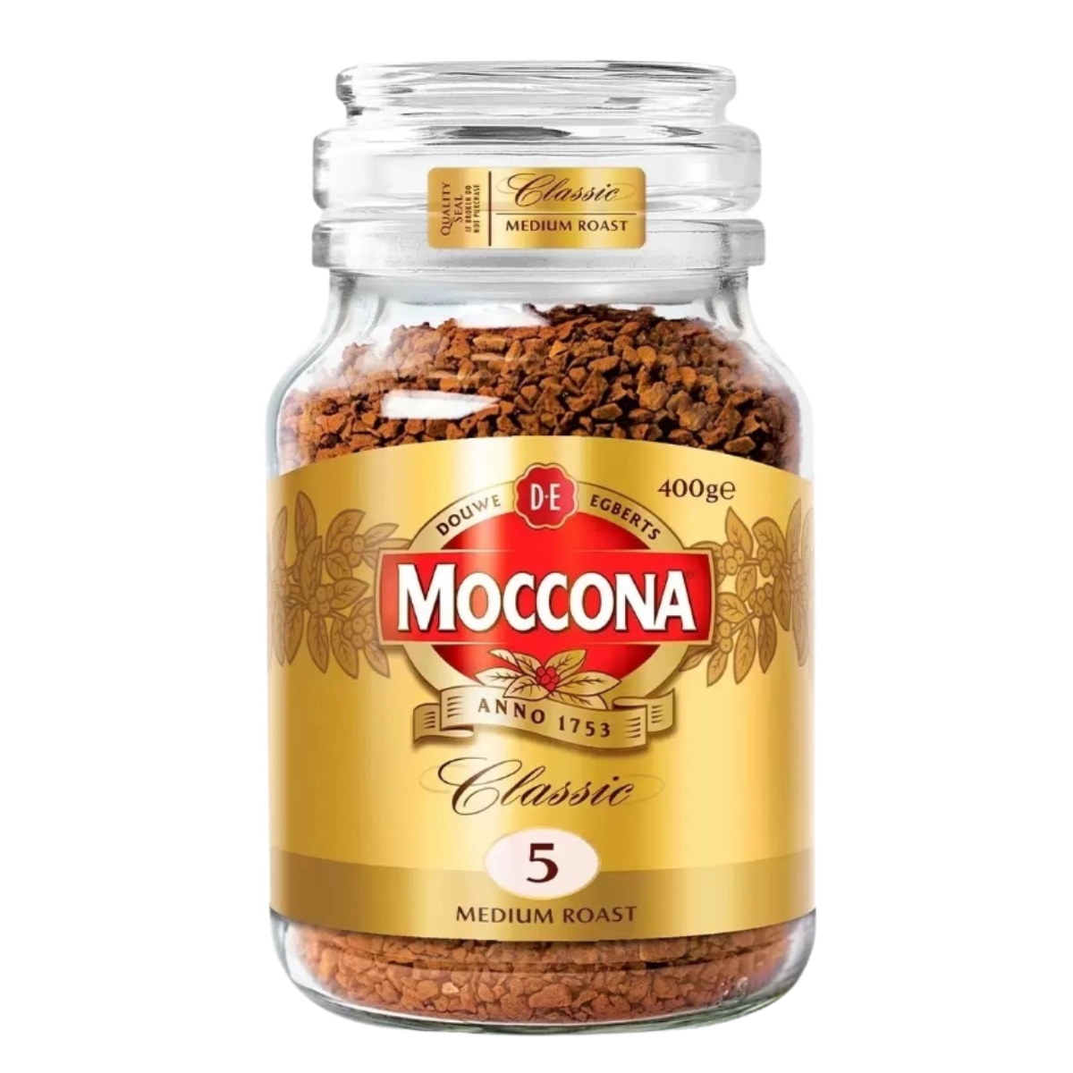 Moccona - 经典5号中度烘焙冻干速溶咖啡, 400g