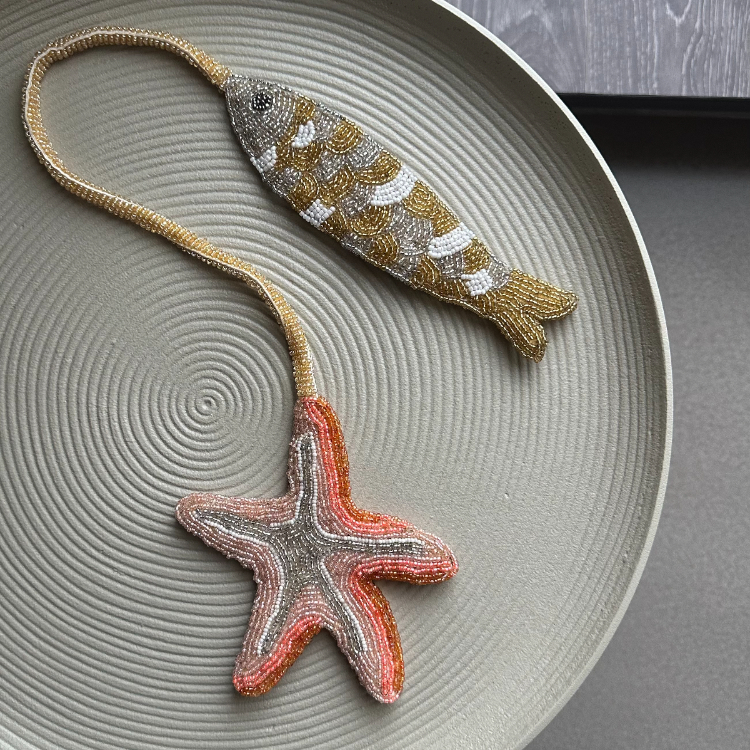 英國 The Jacksons 手工串珠吊飾 Starfish and Fish