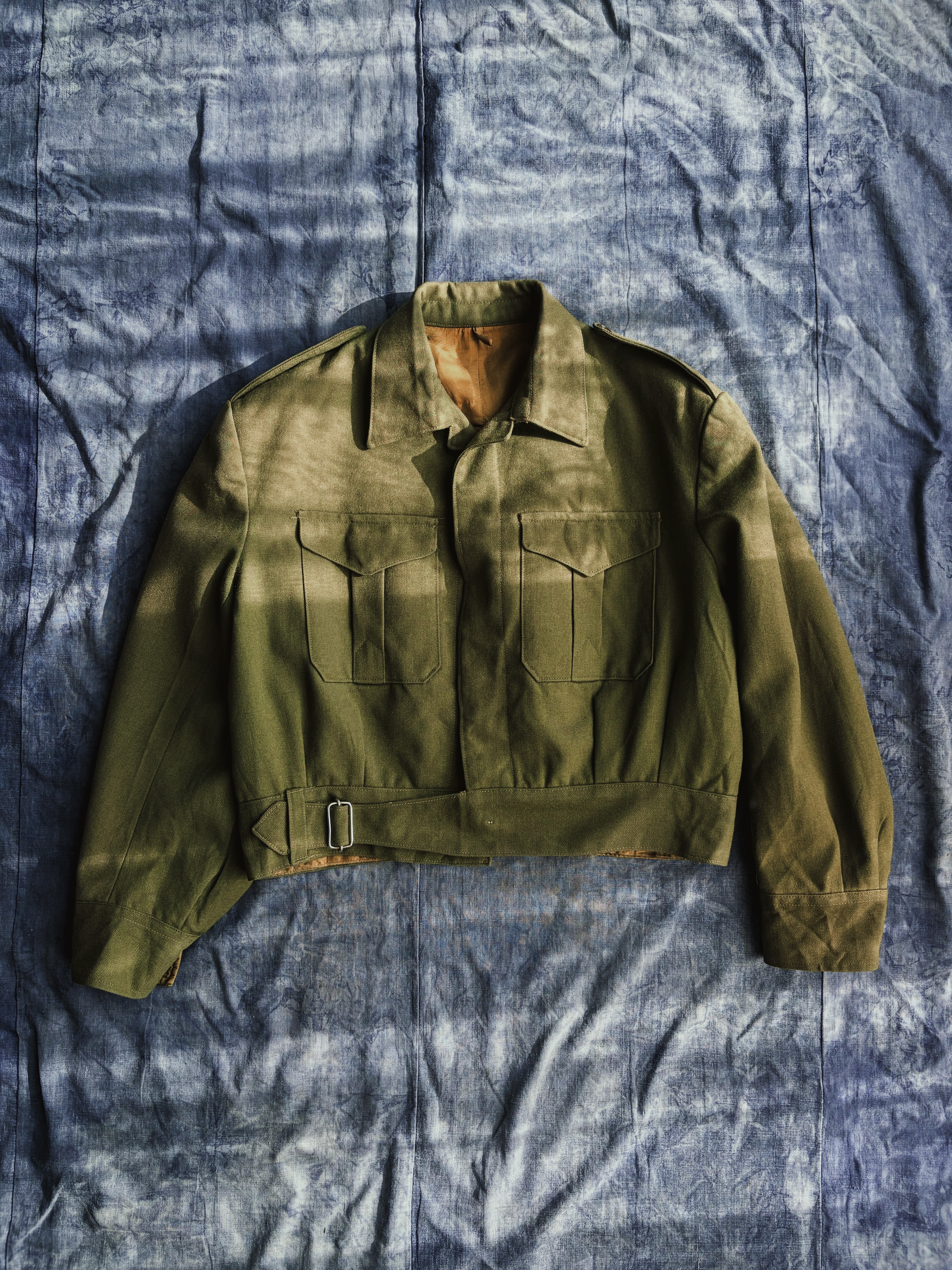 60s French Army Battledress Wool Jacket / 法軍軍官勤務羊毛短版外套