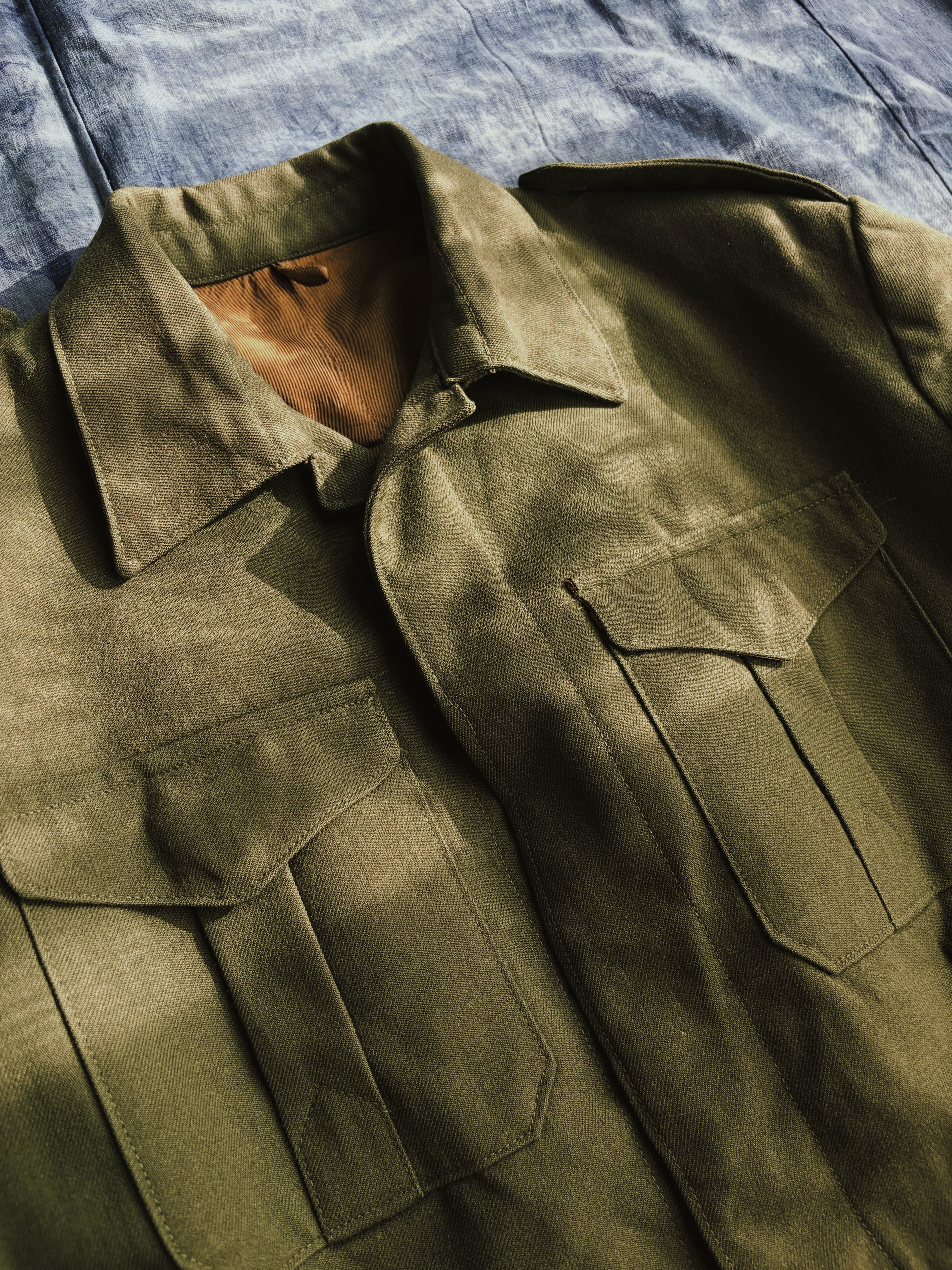 60s French Army Battledress Wool Jacket / 法軍軍官勤務羊毛短版外套