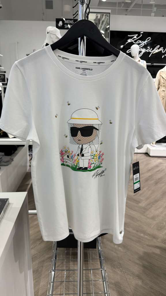 YL085 Karl Lagerfeld 野餐風LOGO TEE 白色
