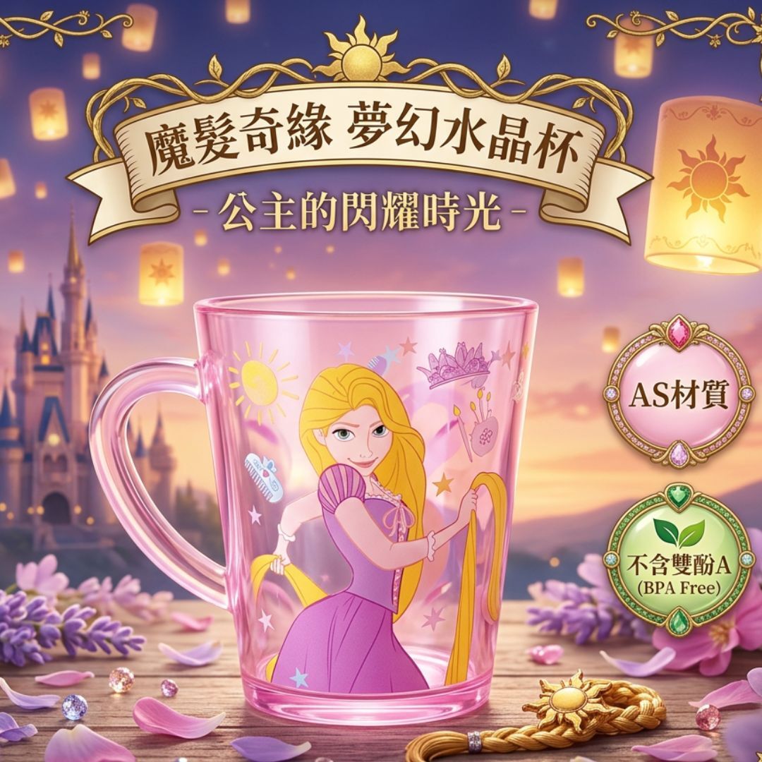 迪士尼公主 - 水晶杯 | 長髮公主