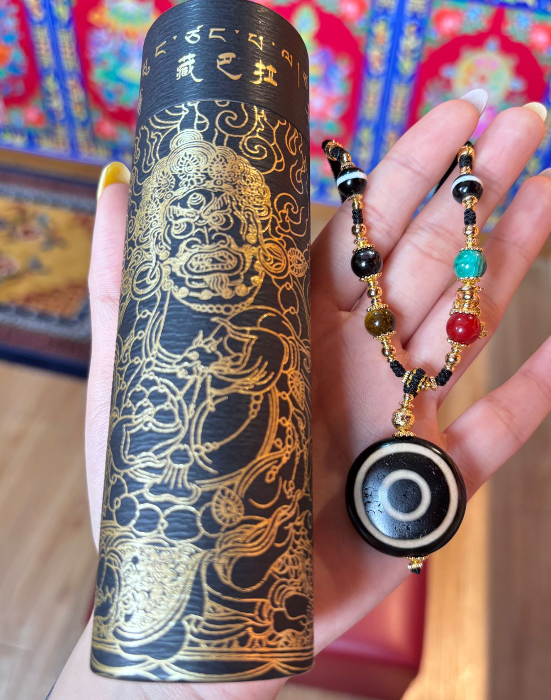 AB260418-K85-黑財神手工香1桶+紮基拉姆項鏈（一對一留名大佛寺寺廟添磚加瓦增福增壽）（需留中文名，出生年月日）(預計6月中到貨)(只限尖沙咀門市自取不包郵)