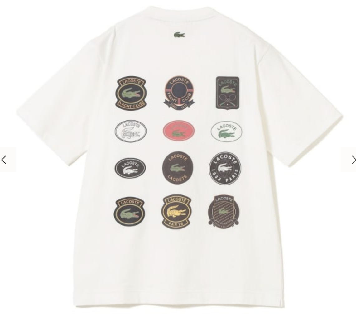 【 BEAMS X LACOSTE🐊】50週年別注拔罐短TEE