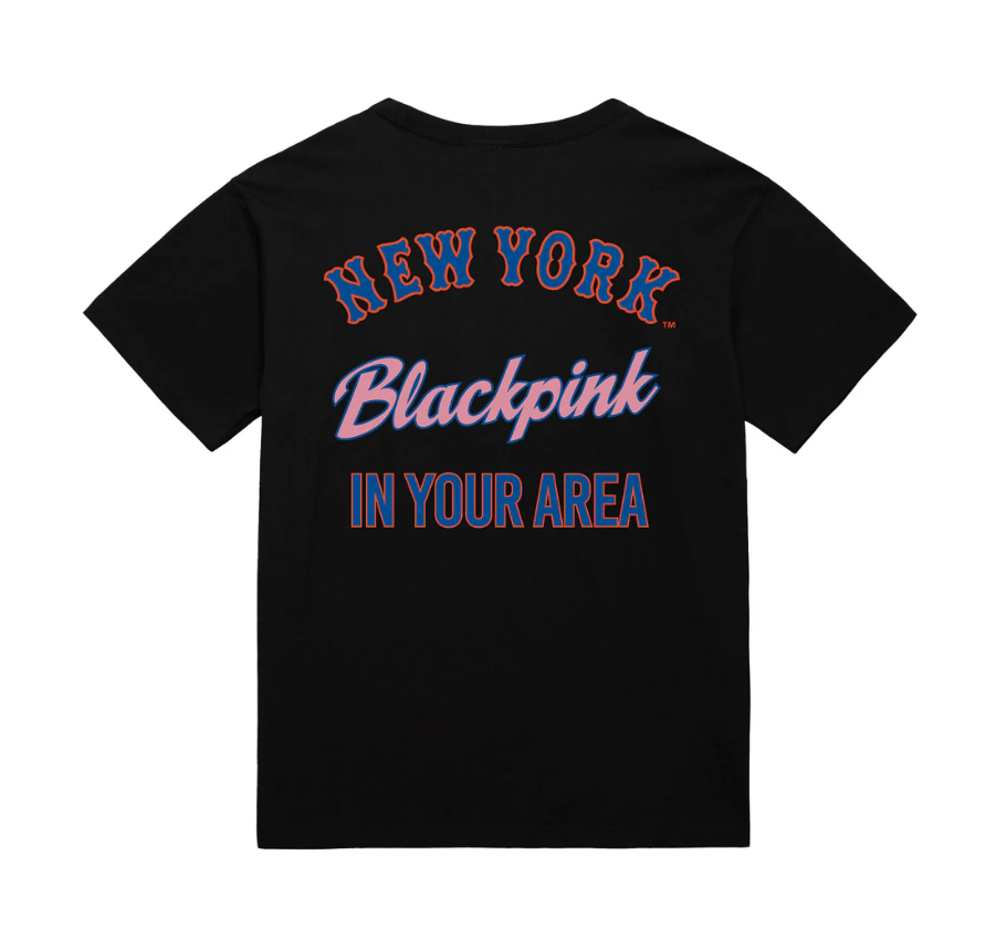 C9 M&N X BLACKPINK METS TEE - BLACK