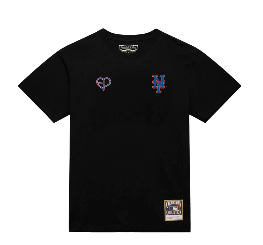 C9 M&N X BLACKPINK METS TEE - BLACK