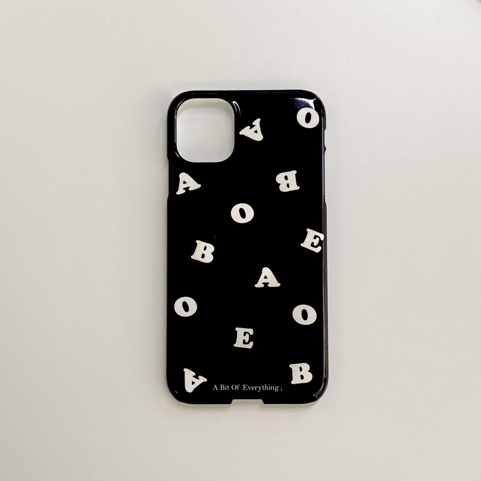 ABOE 黑白 Logo 硬殼手機殼 phone case