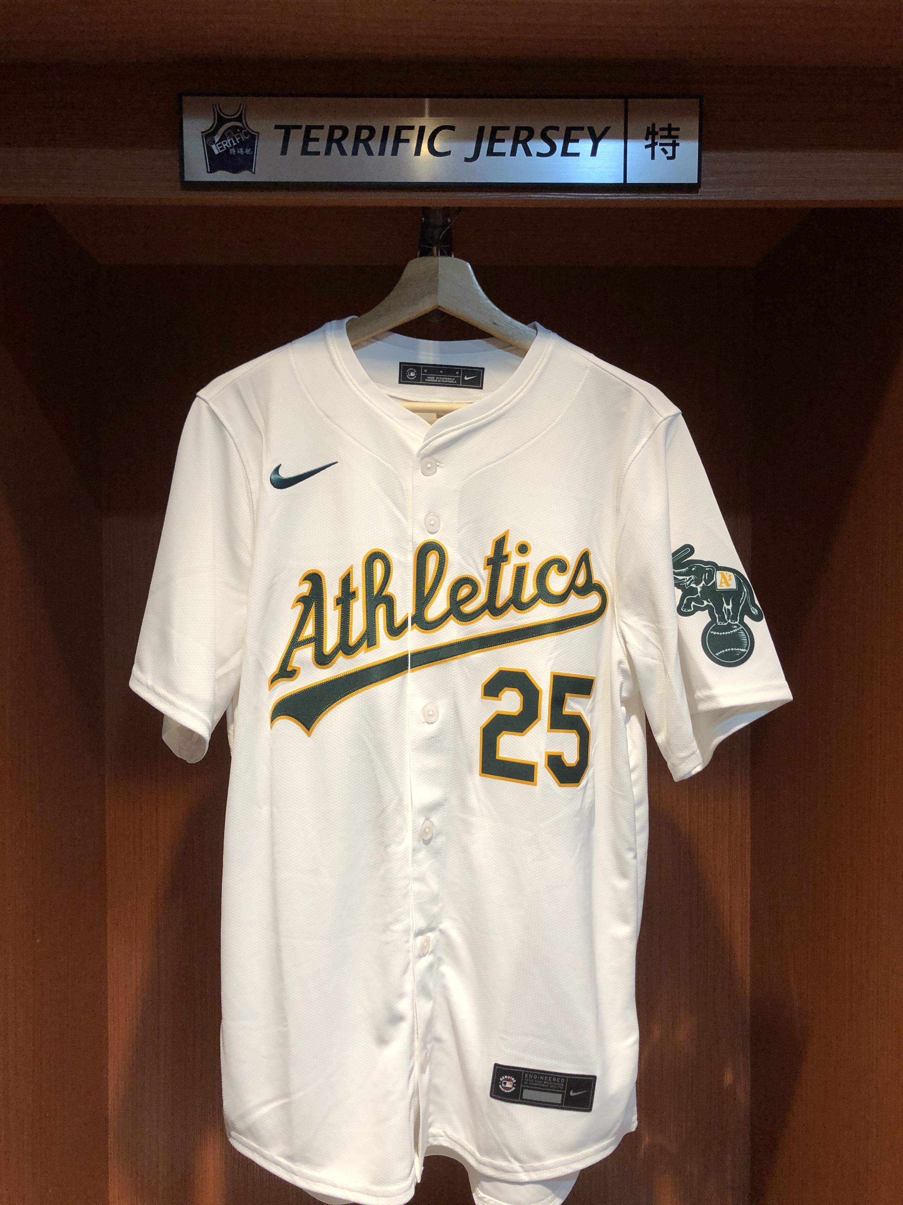 MLB球衣 Brent Rooker 運動家白 Nike Limited Player Name Jersey 球迷版 熱轉印 全新