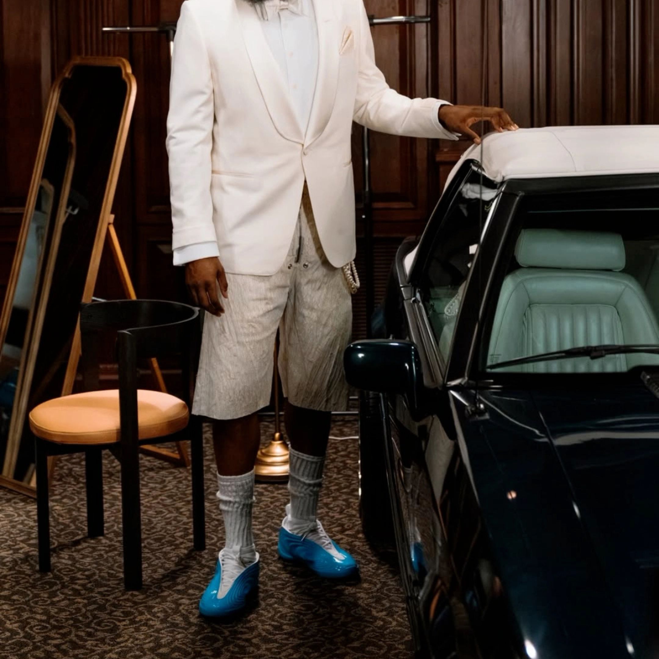 NICEDAY 代購 Adidas Harden Vol.10 寶石藍 白色 哈登 曲線 籃球鞋 JQ9422