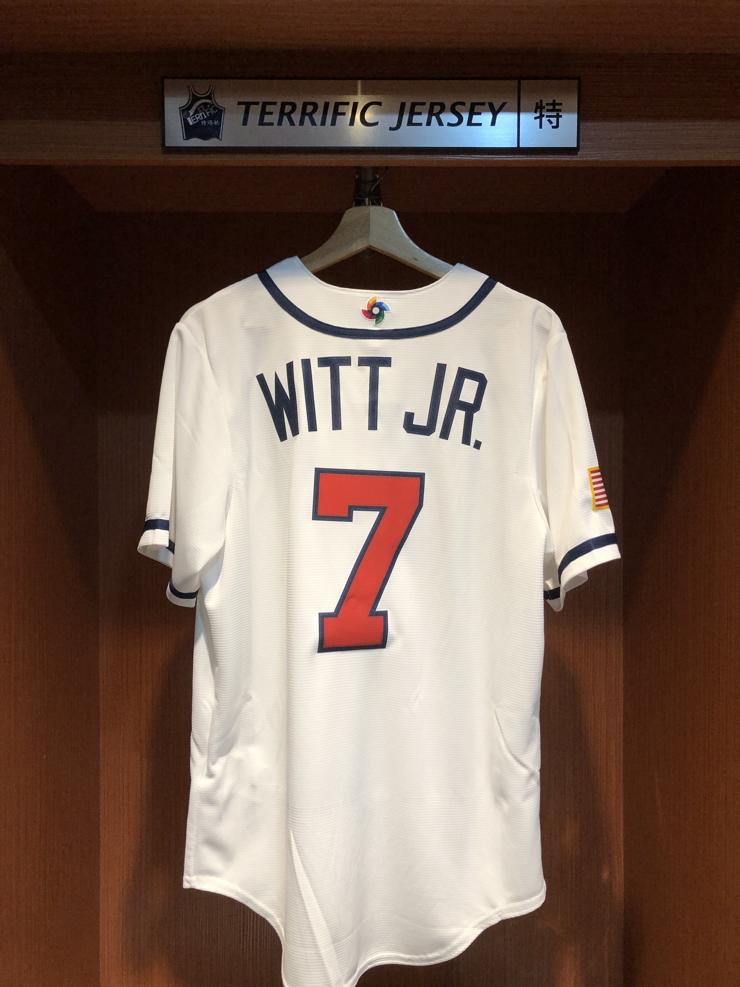 MLB球衣 Bobby Witt Jr. 美國隊白 WBC 世界棒球經典賽 Team USA Nike Stadium Jersey 球迷版 熱轉印 全新