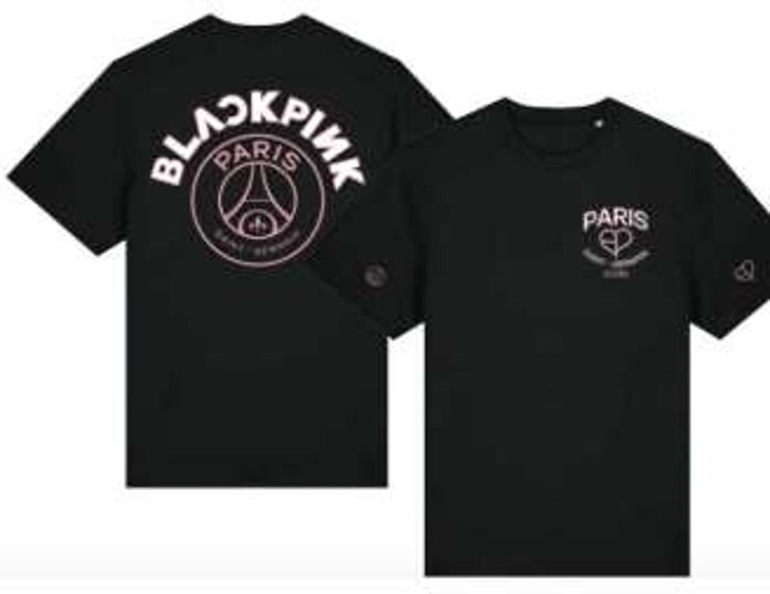 C15 PSG x Blackpink Graphic T-Shirt - BLACK