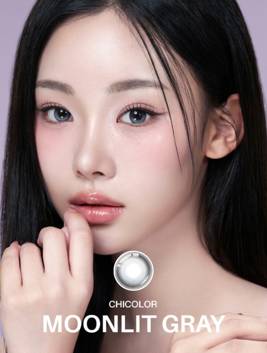 [定軸月牙] KARACON CHICOLOR #44 月光灰 日拋(10片裝)