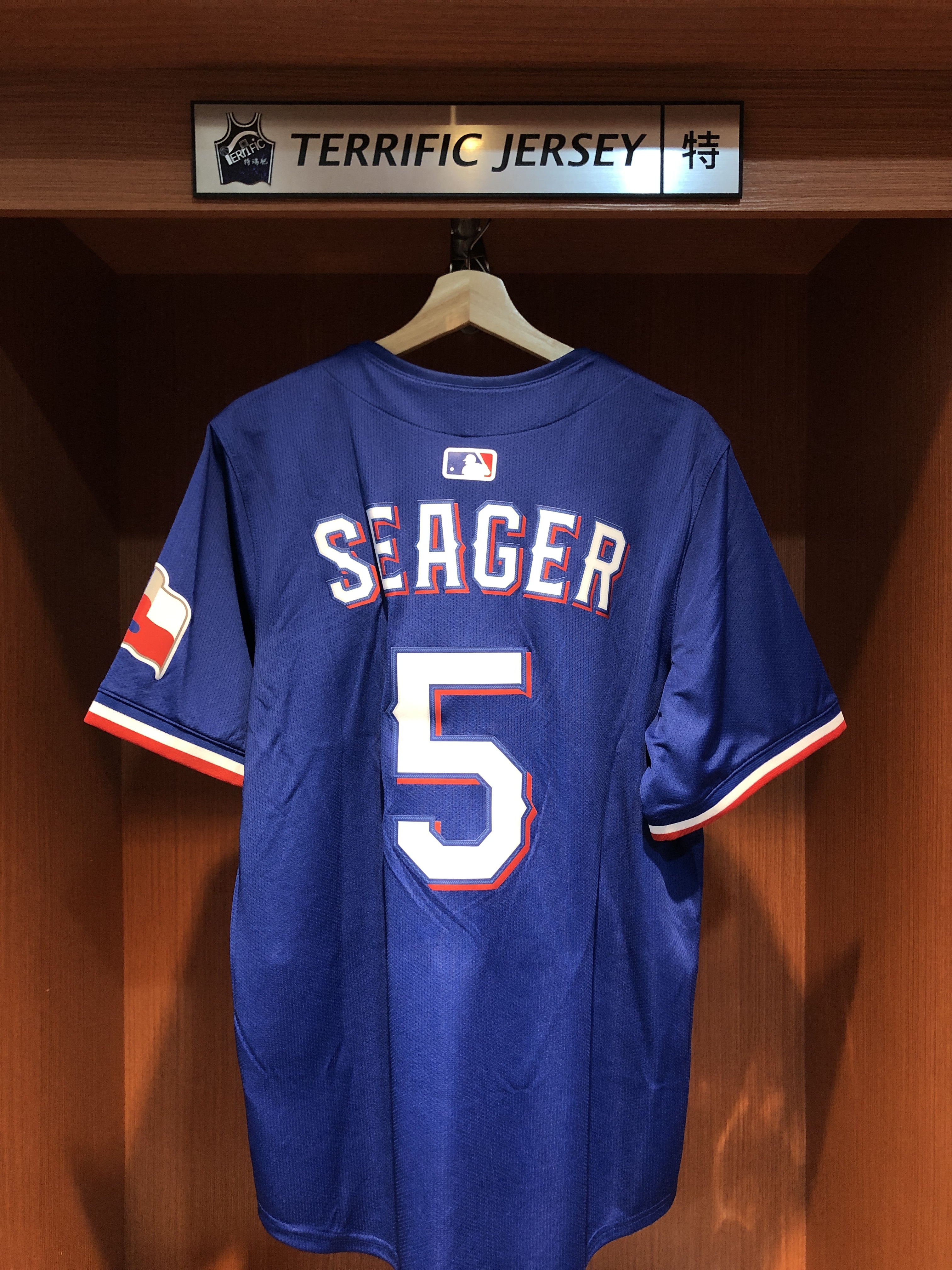 MLB球衣 Corey Seager 德州遊騎兵藍 Alternate 2 Nike Limited Player Name Jersey 球迷版 熱轉印 全新