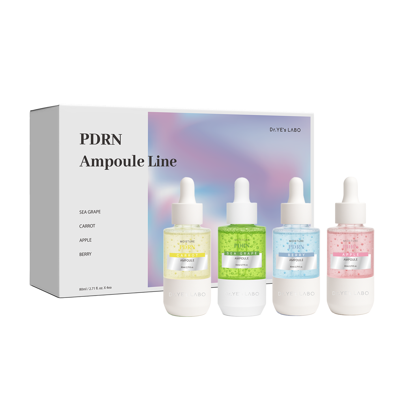 A51 DR.YE's LABO 全效PDRN活性高濃度精華安瓶禮盒套装 [一套4款*80ml]