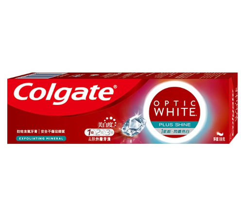 Colgate高露潔光感白閃鑽亮白美白牙膏 100克