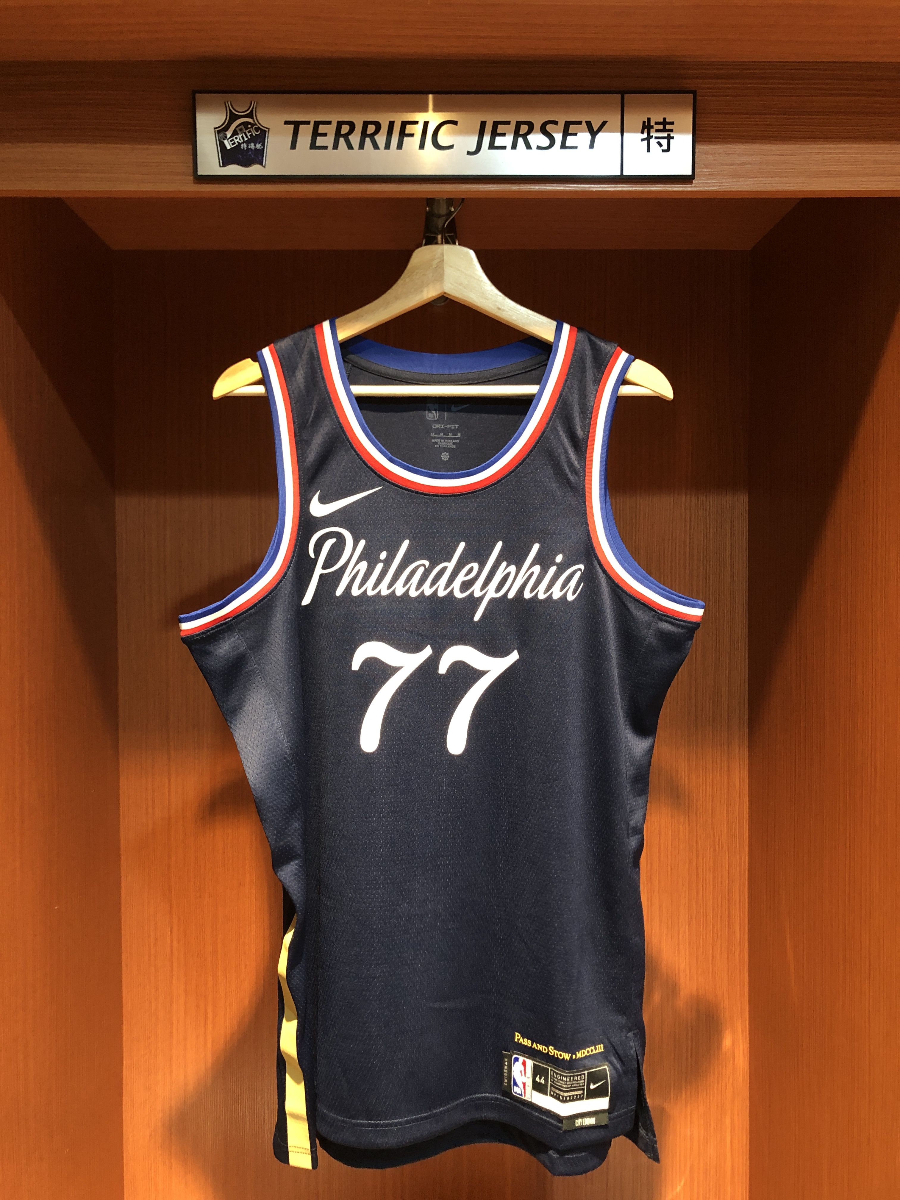 NBA球衣 VJ Edgecombe 費城七六人城市 City Nike Swingman 球迷版 熱轉印 全新