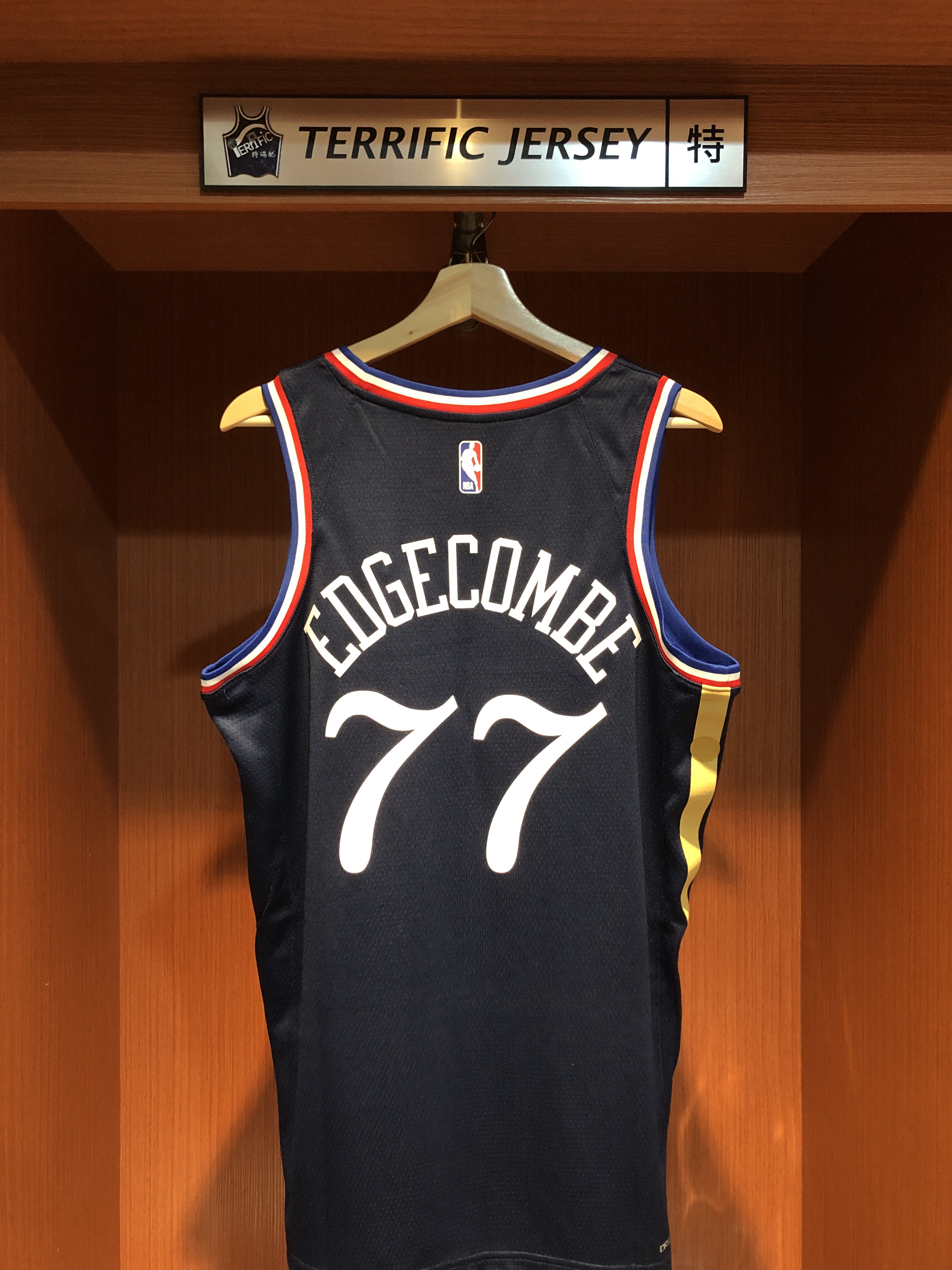 NBA球衣 VJ Edgecombe 費城七六人城市 City Nike Swingman 球迷版 熱轉印 全新