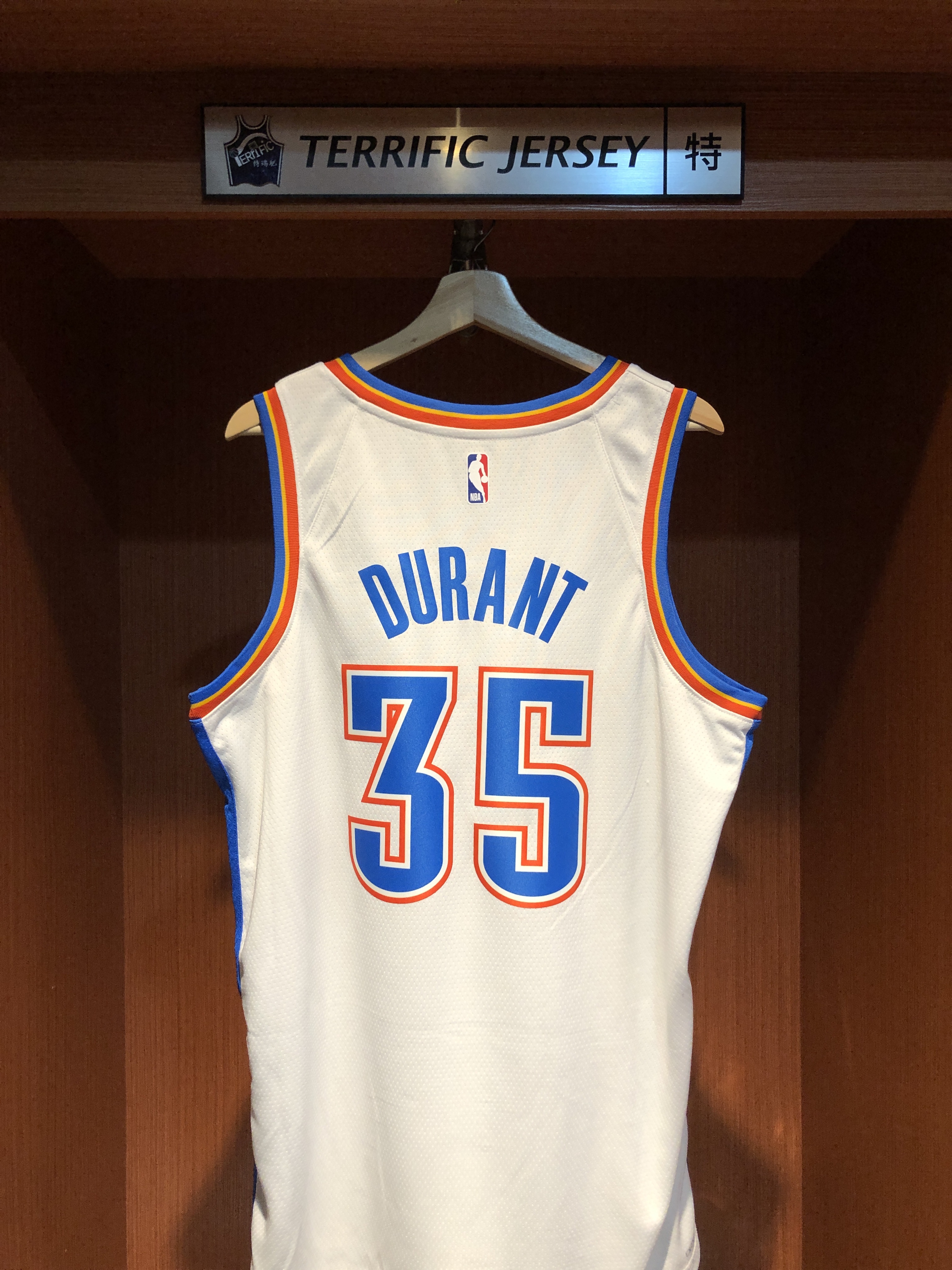 NBA球衣 Kevin Durant 奧克拉荷馬雷霆白 Association Nike Swingman 球迷版 熱轉印 全新