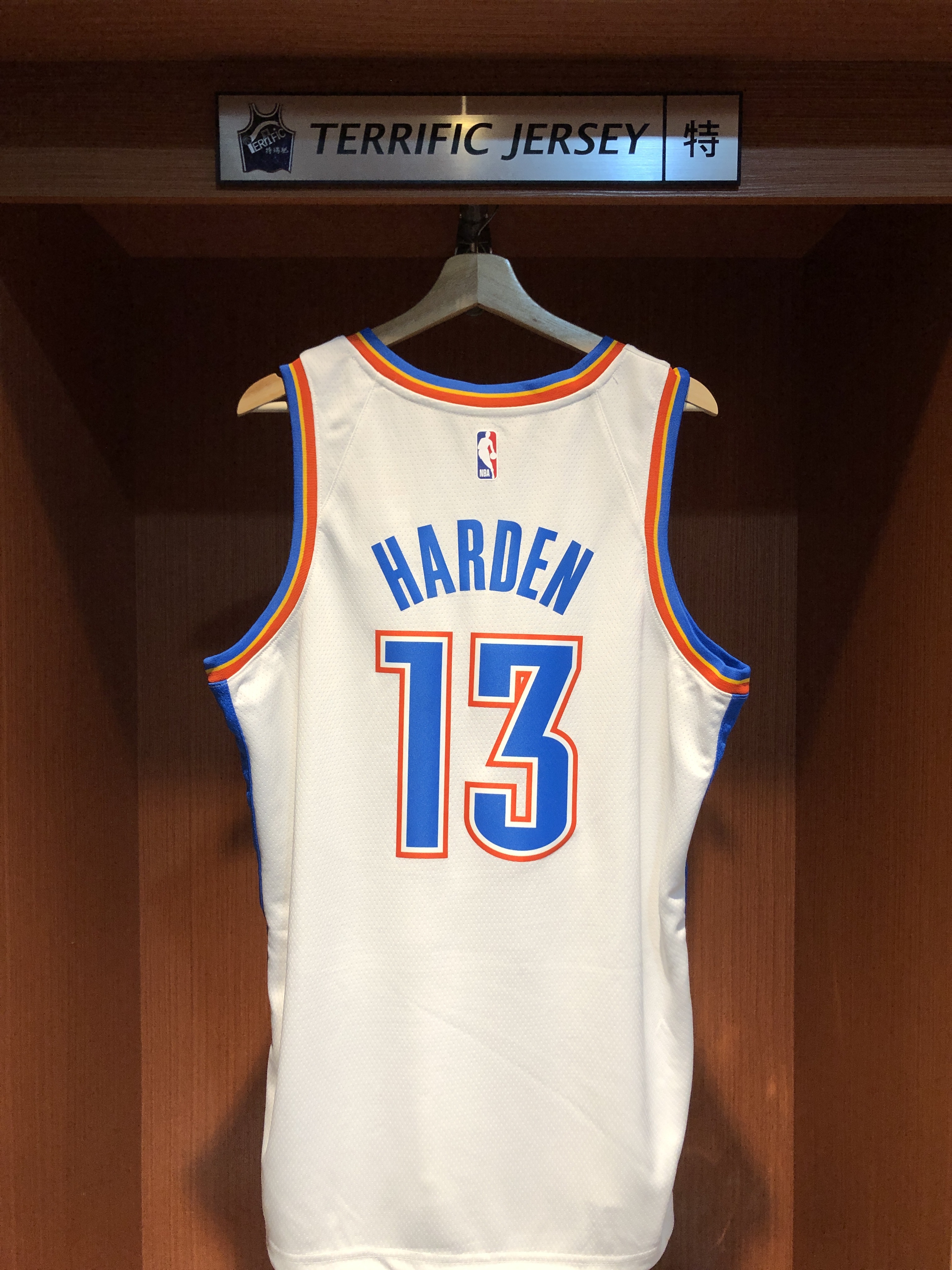 NBA球衣 James Harden 奧克拉荷馬雷霆白 Association Nike Swingman 球迷版 熱轉印 全新