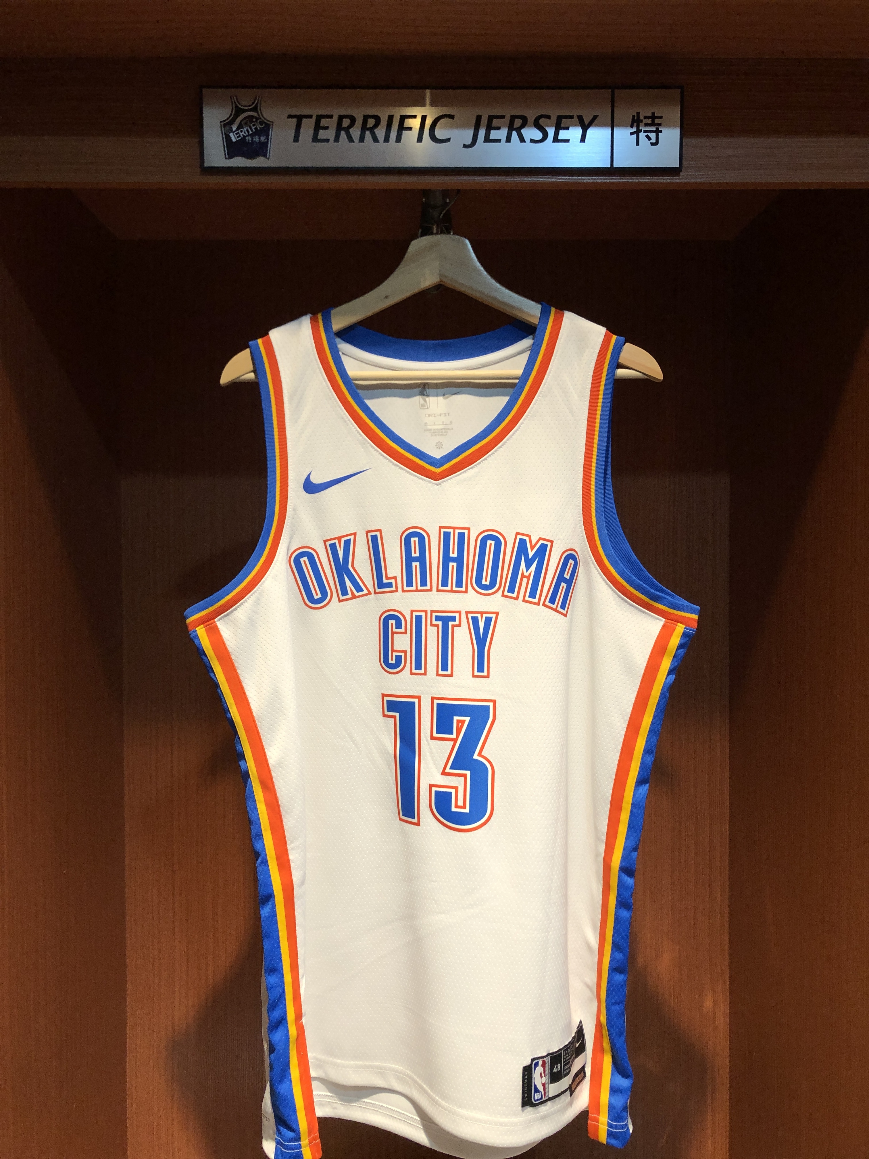 NBA球衣 James Harden 奧克拉荷馬雷霆白 Association Nike Swingman 球迷版 熱轉印 全新