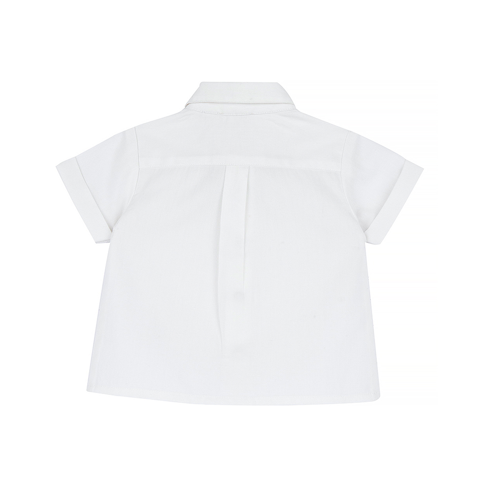 紳士小熊-附活動領結短袖襯衫