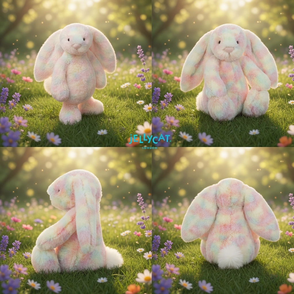 Jellycat拉祖利亞彩虹邦尼兔