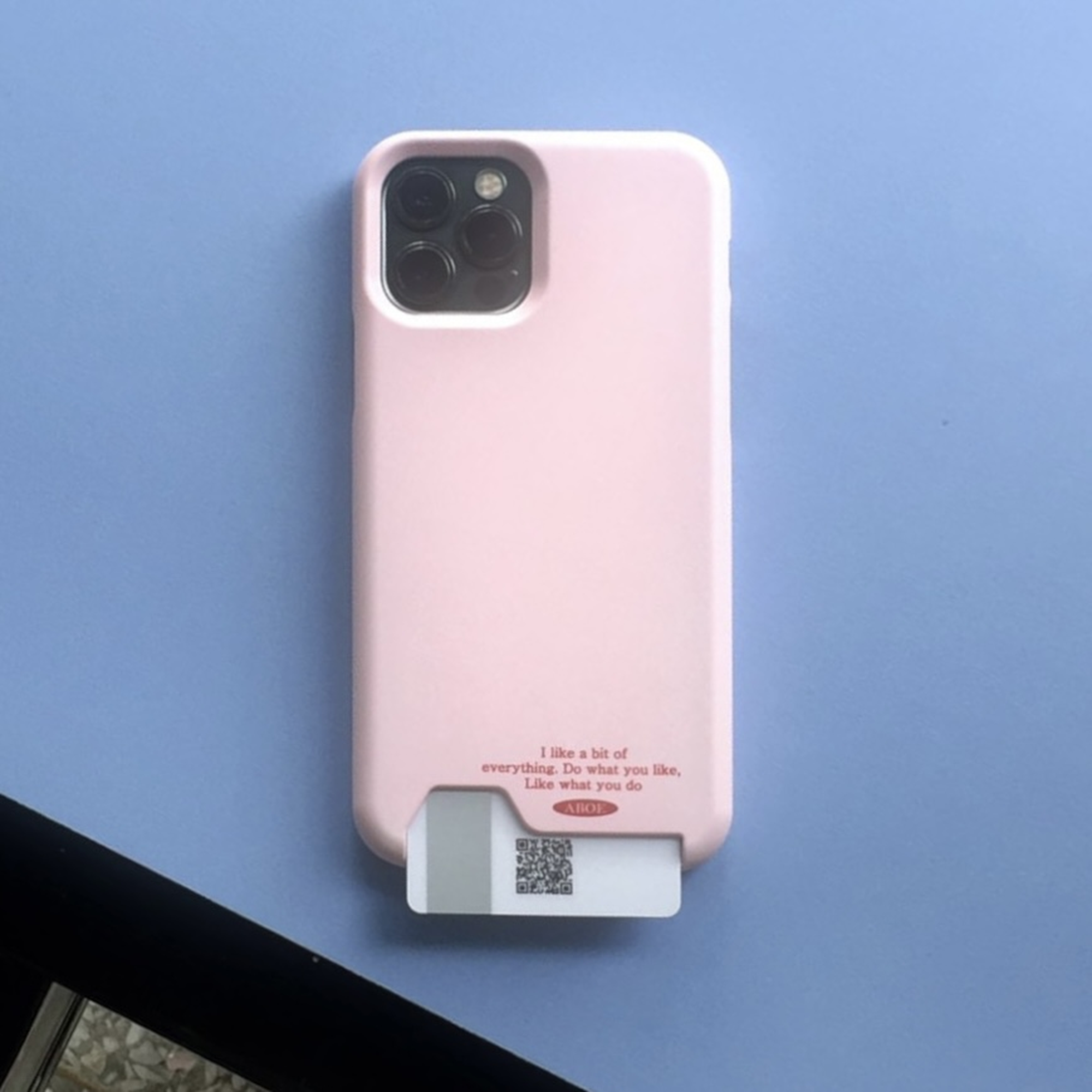 ABOE 草莓粉卡片手機殼 phone case