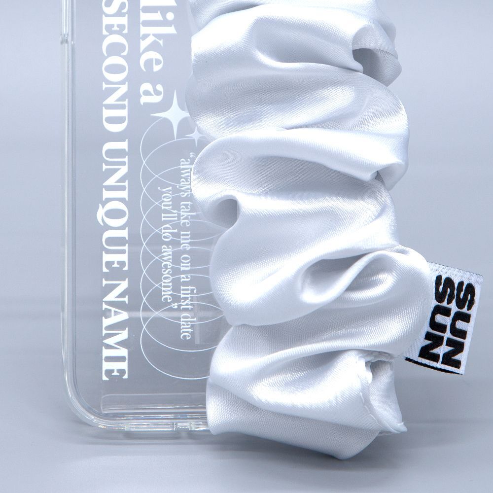 SECOND UNIQUE NAME 銀色束帶手機殼 SUN