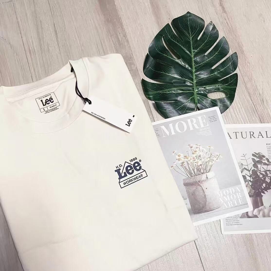 美版LEE WORKWEAR BACK PRINT TEE