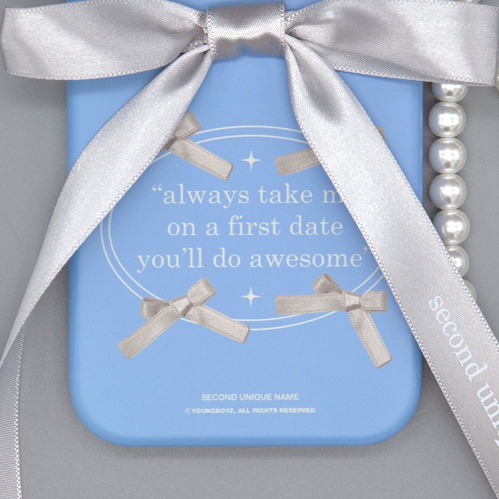 SECOND UNIQUE NAME 芭蕾緞帶銀色手機殼 SUN CASE BALLET RIBBON SILVER