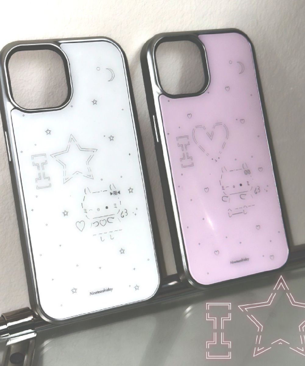 nineteenfriday Angel Cat 銀色環氧樹脂鑰匙圈手機殼 CAMS0053