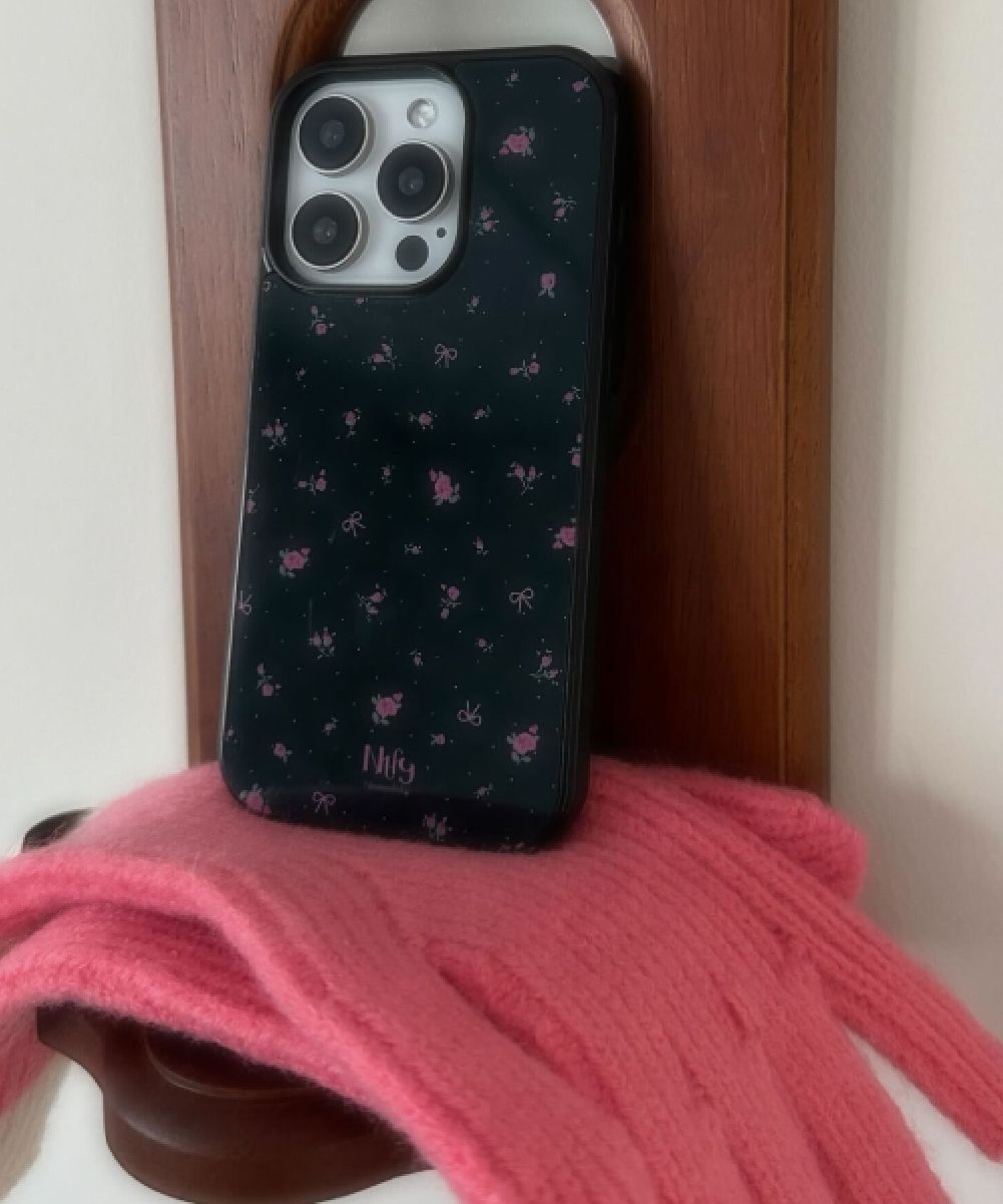 nineteenfriday 迷你蝴蝶結花卉 MagSafe 水晶手機殼 (Galaxy) CAMS0052