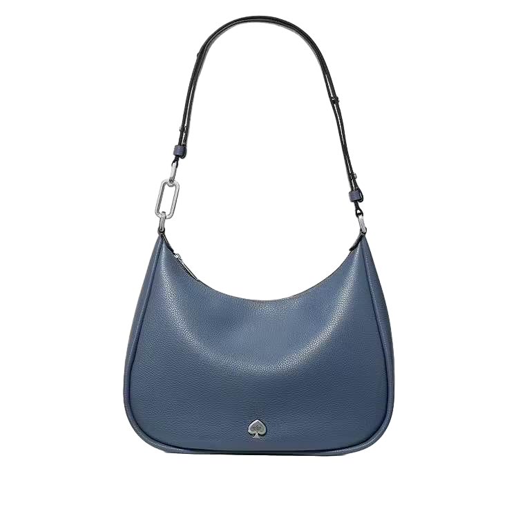 【Kate Spade Outlet】Lg Shoulder Pebbled Leather Kayla  深藍