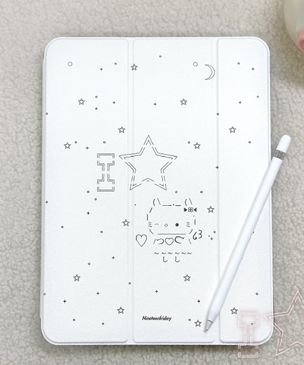 nineteenfriday Angel Cat iPad 保護殼 含筆槽可拆式雙殼組 CAMS0110