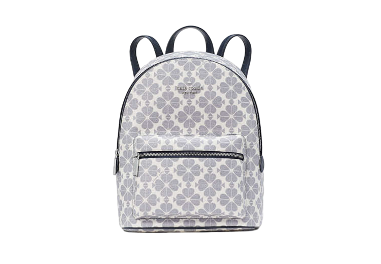 【Kate Spade Outlet】Signature Spade Flower Backpack  藍