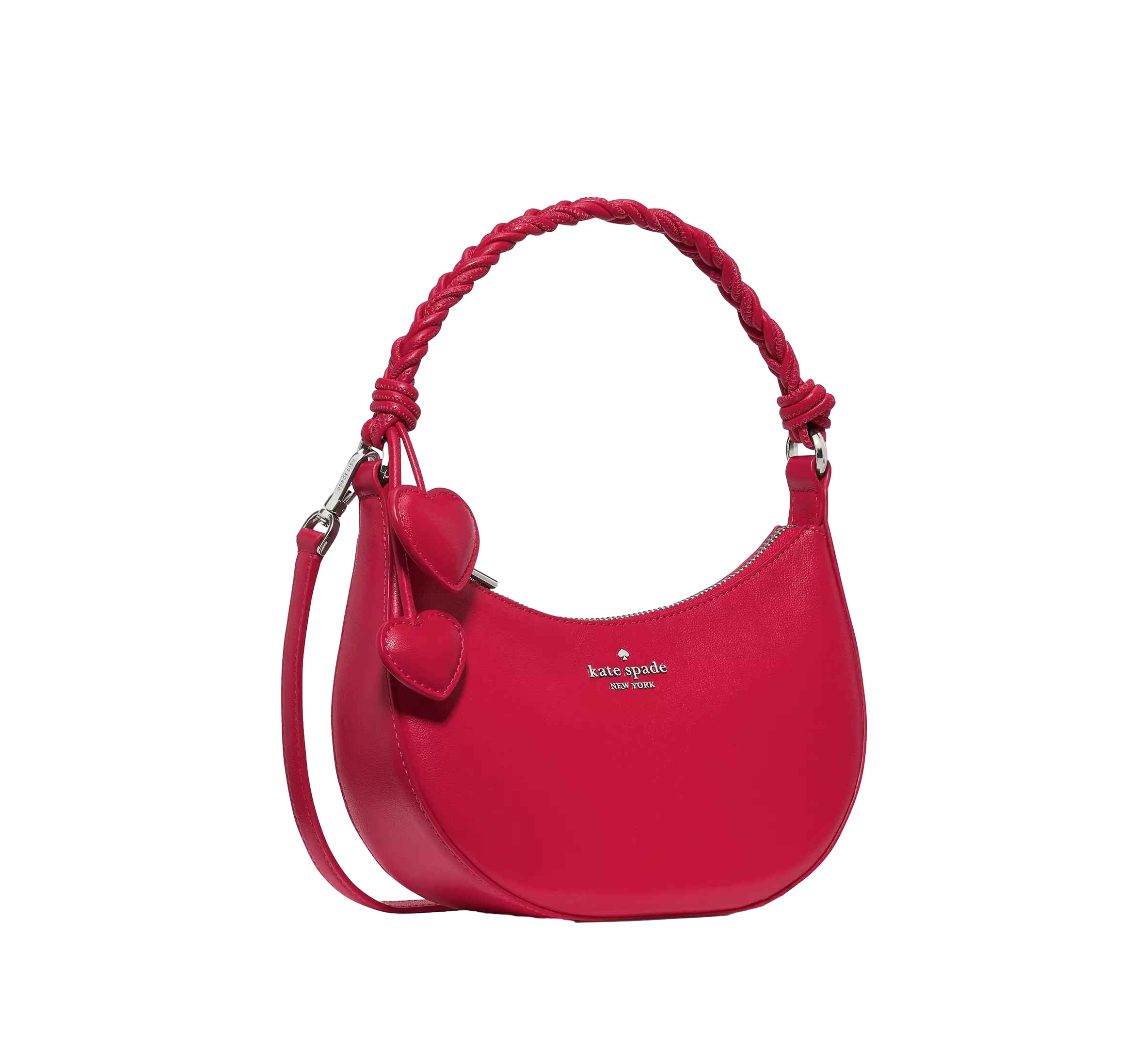 【Kate Spade Outlet】Nova Braided Strap Shoulder Bag  紅