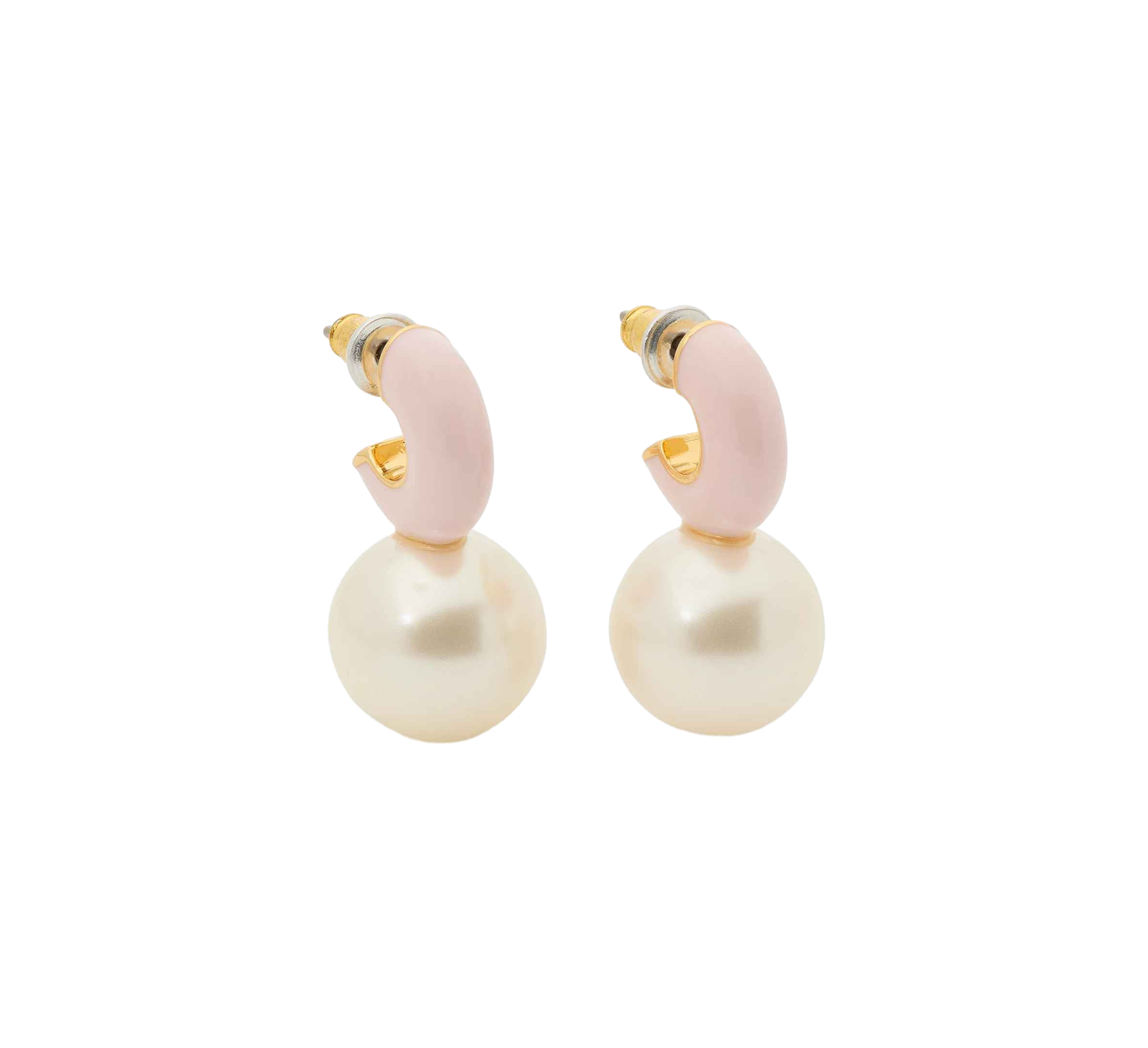 【Kate Spade Outlet】Bright Spots Enamel Ball Drop Huggies  粉