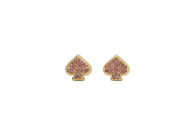 【Kate Spade Outlet】Everyday Spade Pave Studs  粉