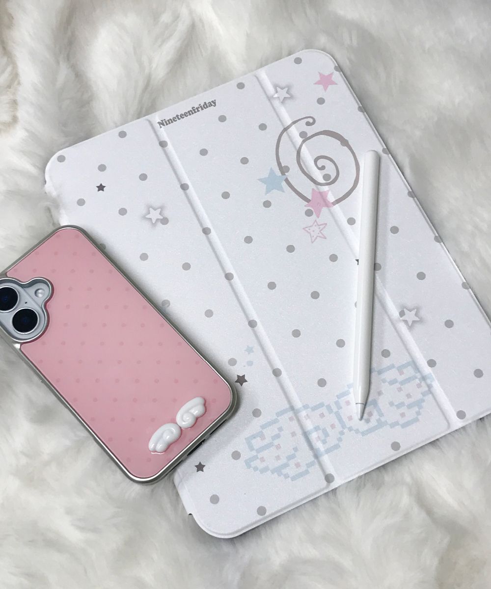 Nineteen Friday Dot Angel iPad 保護殼 含筆槽 可分離式 (2PACK) CAMS0115